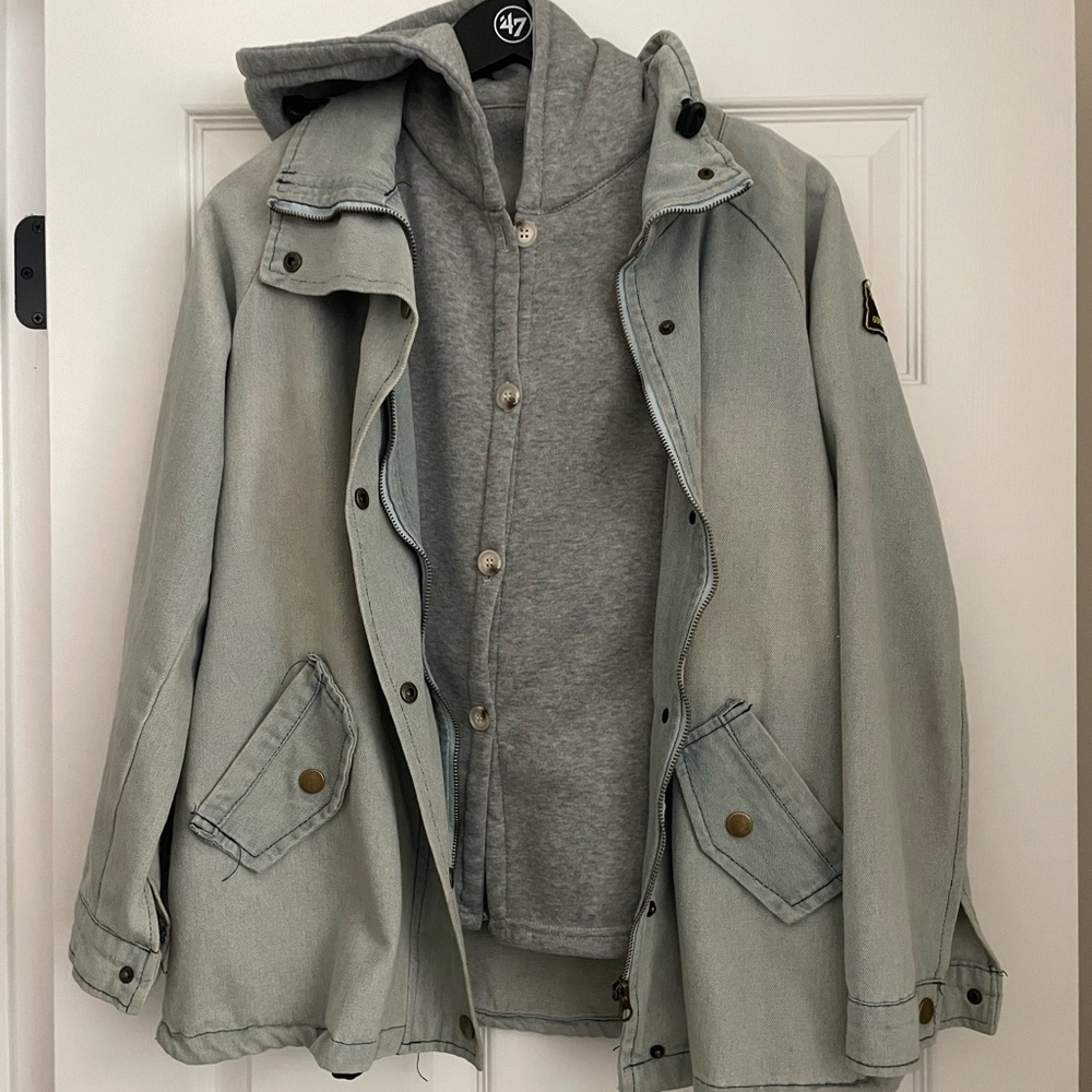 Hooded Jean Jacket